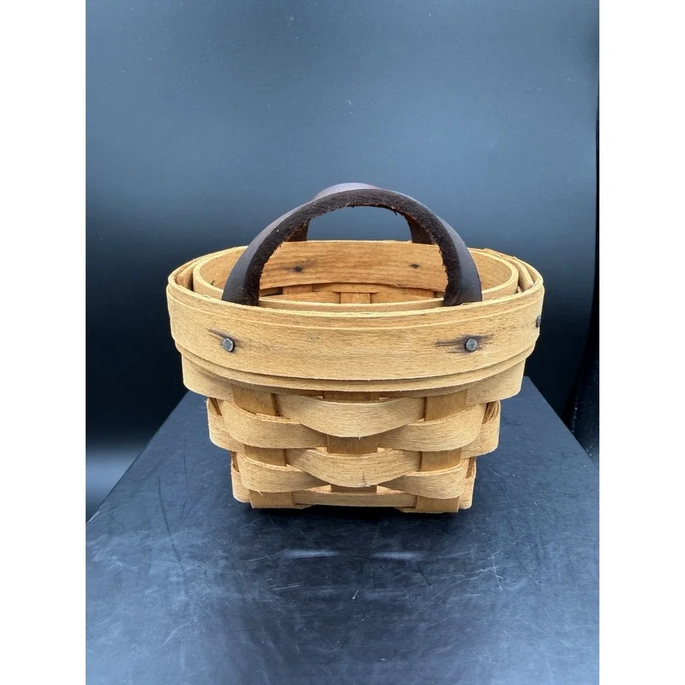 🧺🌿 Longaberger 1995 Thyme / Booking Basket 🌿🧺